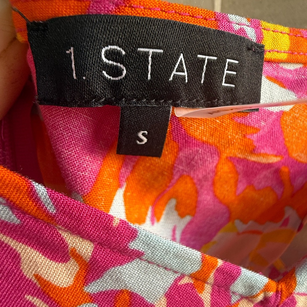 1.STATE floral jumpsuit - Picture 5 of 9